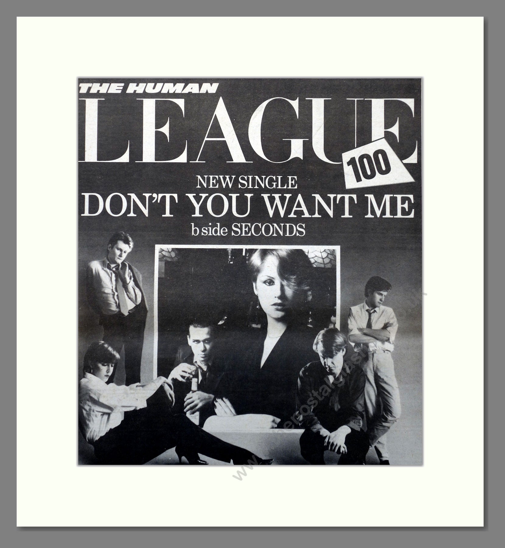 Human League Don t You Want Me. Original Advert 1981 ref AD15664