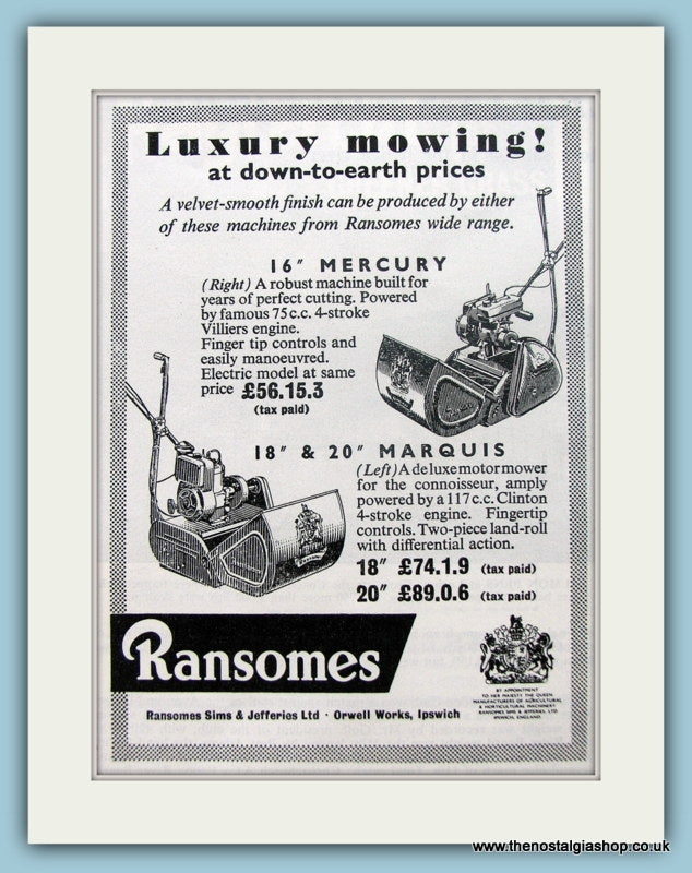 Ransom mowers online prices