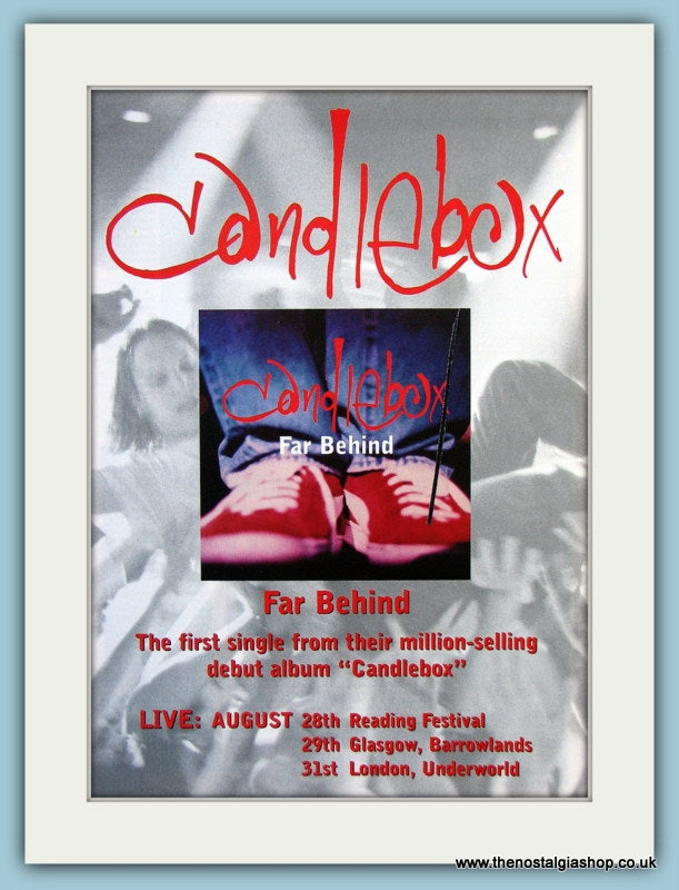 Candlebox Far Behind Original Music Advert 1994 ref AD3807 The