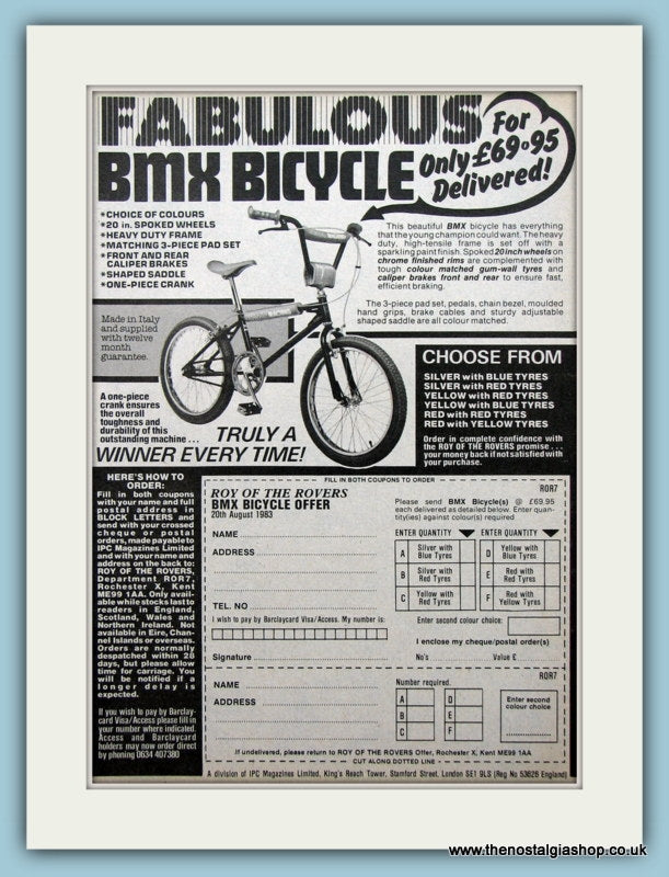 Original clearance bmx bikes