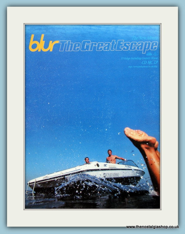 Blur The Great Escape Set Of 2 Original Music Adverts 1995 (ref