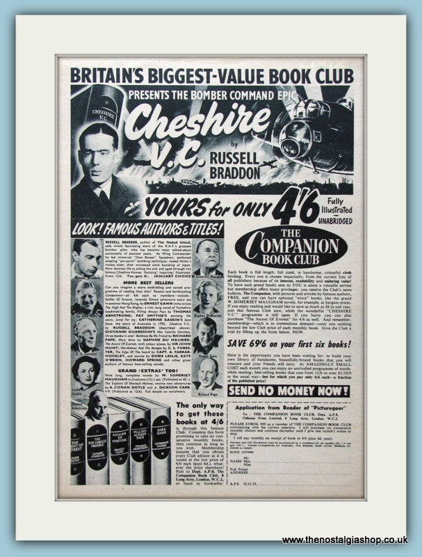 The Companion Book Club 1955 Original Advert Ref Ad4521 The