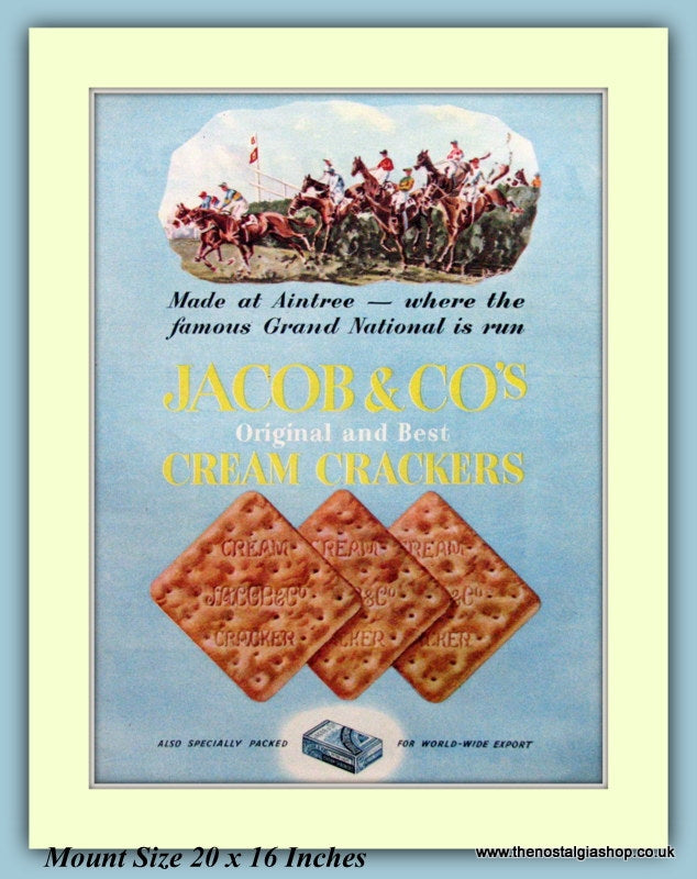 Jacobs Cream Crackers Original Advert 1950 ref AD9222 The