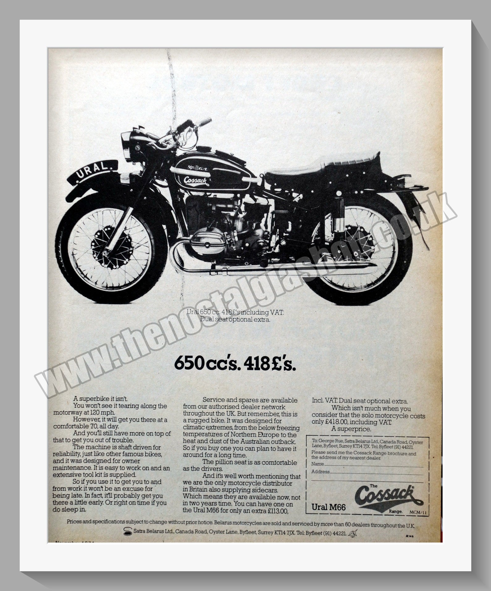 cossack motorcycle for sale