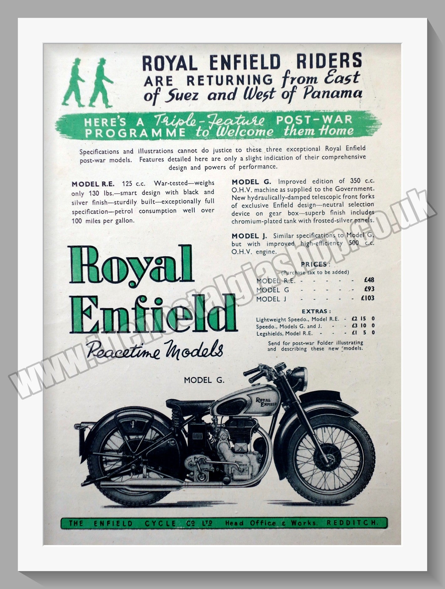 royal enfield model g