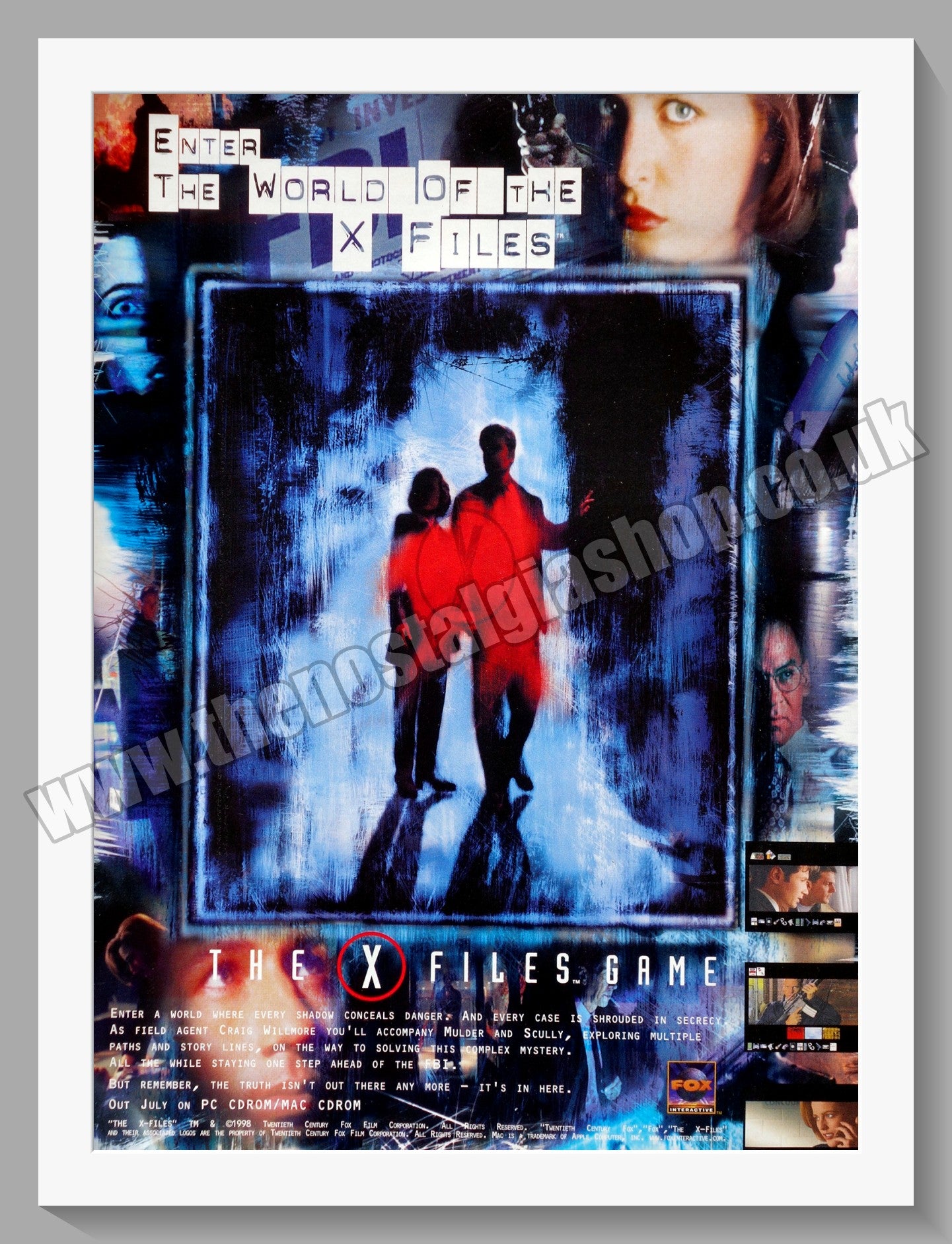 The X Files Game. 1998 Original Advert (ref AD58853) – The Nostalgia Shop