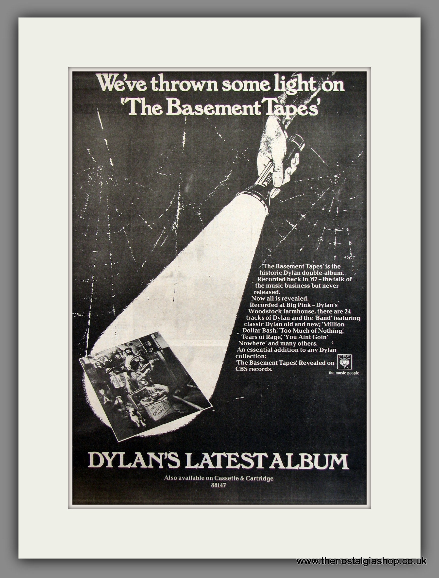 Advert　(ref　Nostalgia　The　The　Original　–　Shop　1975　Basement　Tapes.　Dylan,　Bob　AD11773)