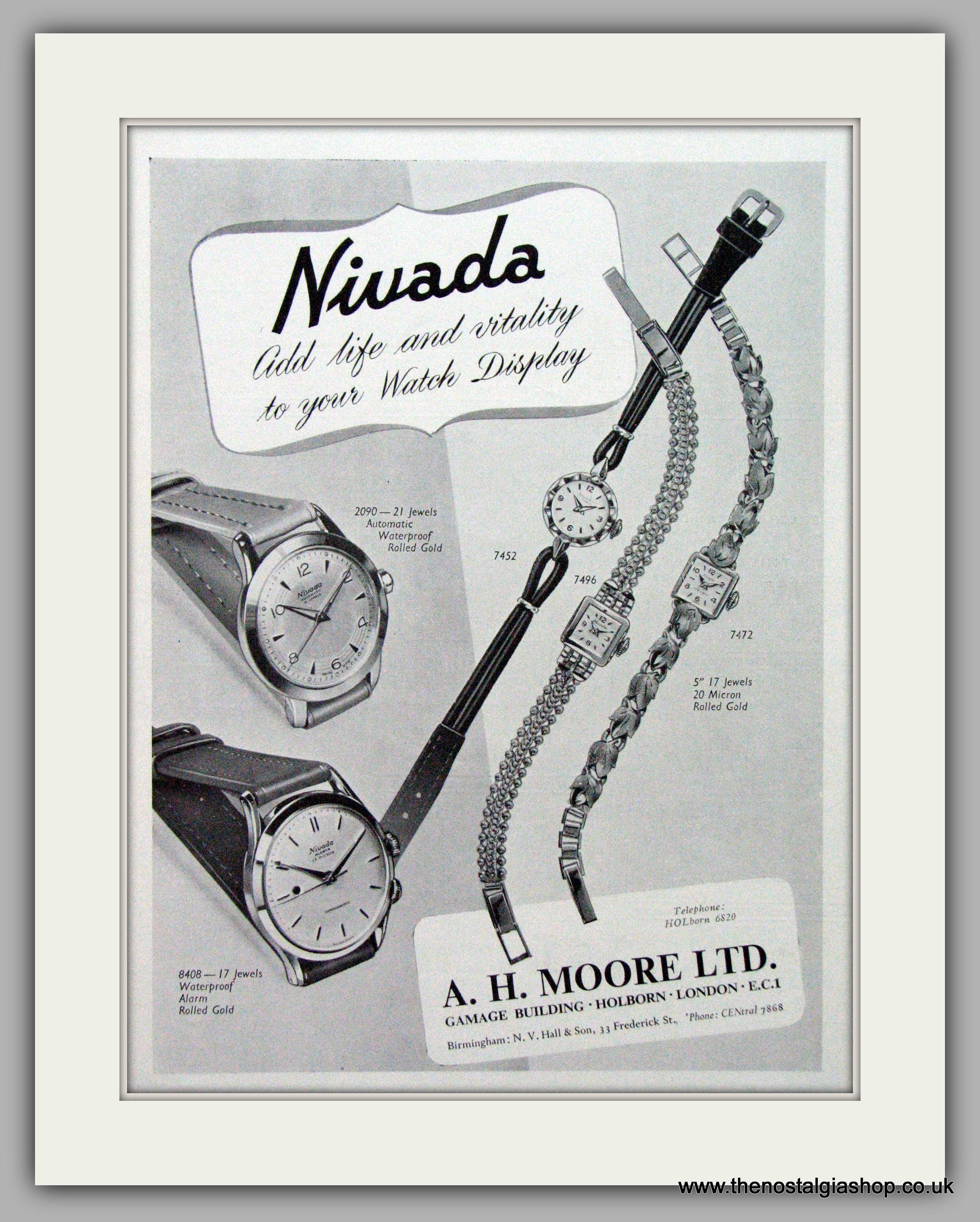 Vintage discount nivada watch