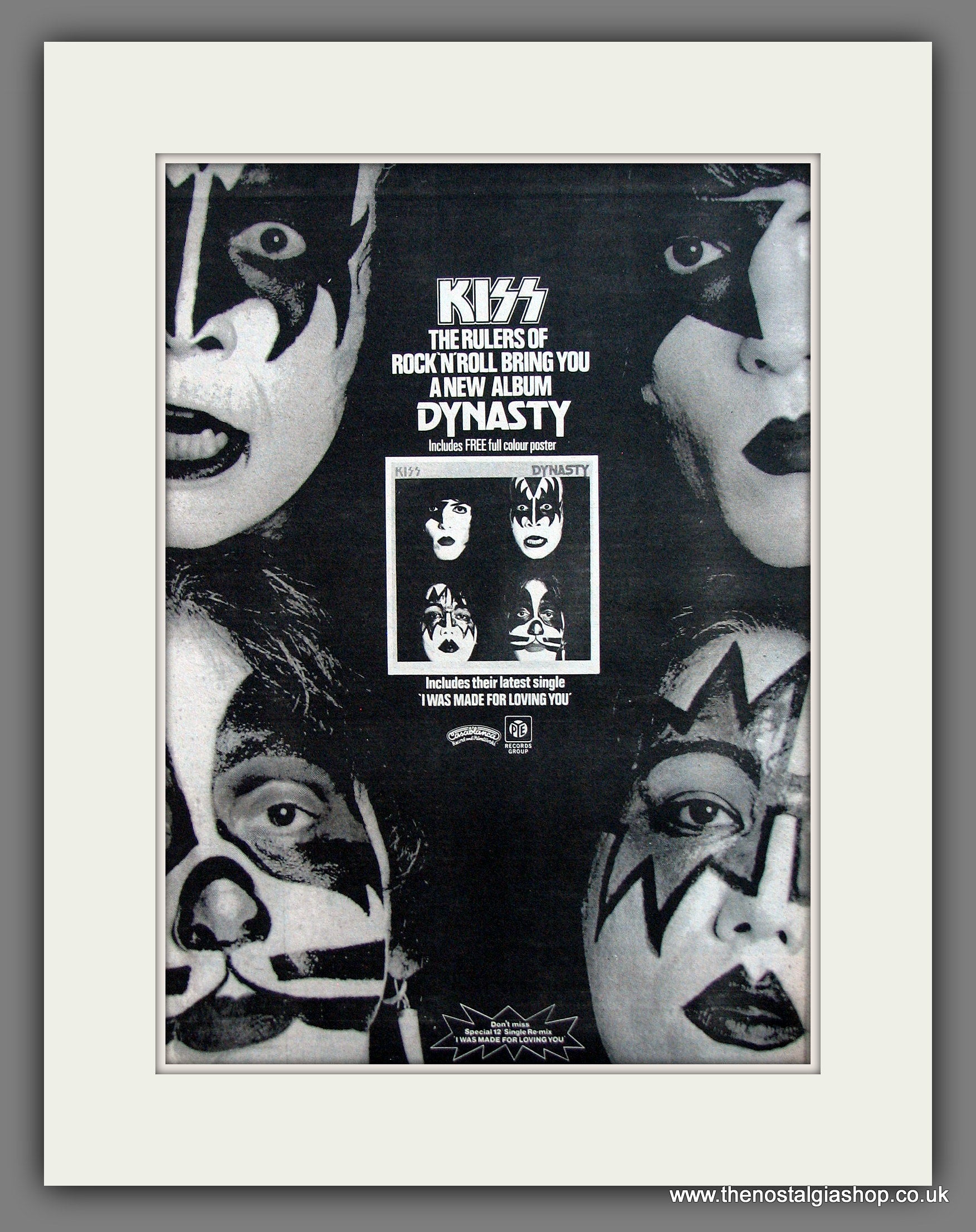 KISS 2024 Dynasty CASABLANCA LP with poster 1979