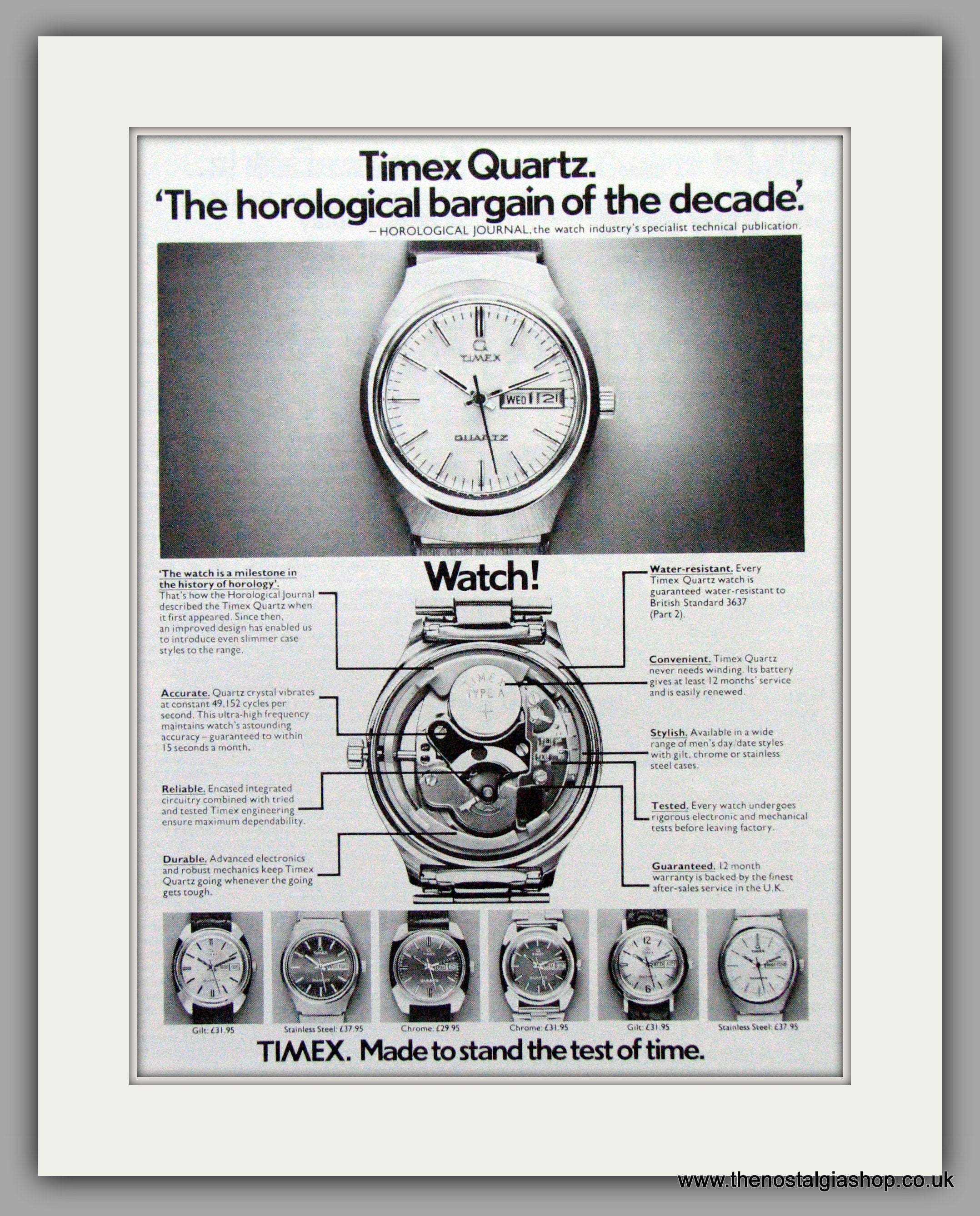 Old timex hot sale quartz watches