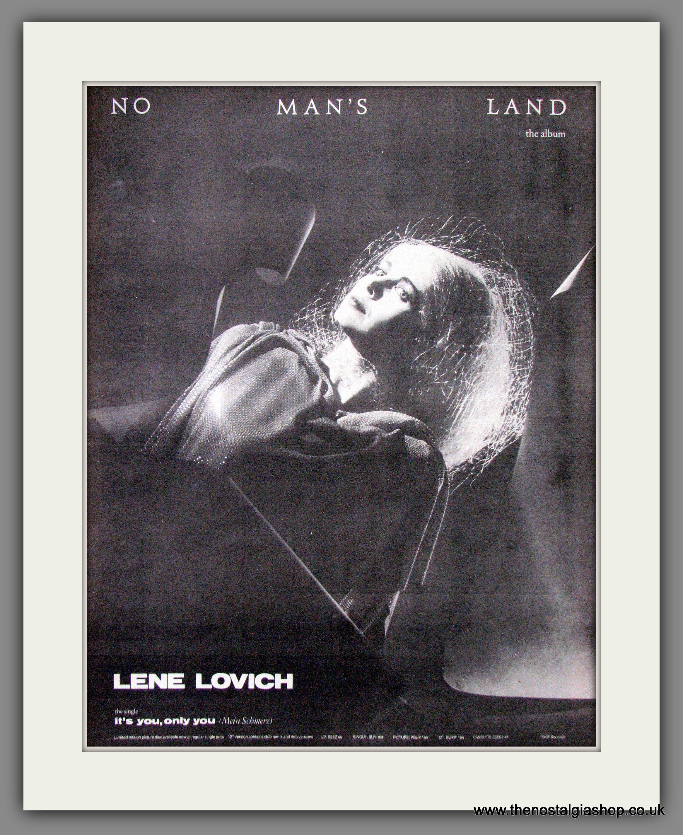 Lene Lovich No Man's Land. Original Advert 1982 (ref AD12621 ...