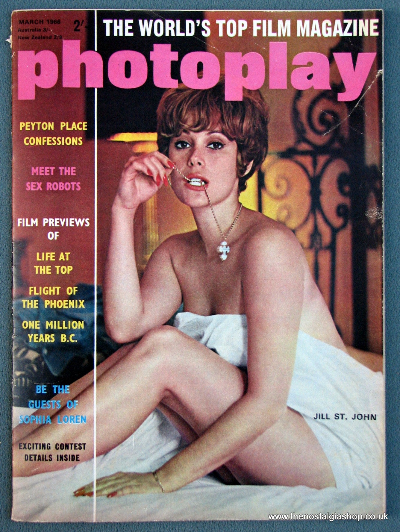 Photoplay Film Magazine. March 1966. Cover Jill St. John. (M135) – The  Nostalgia Shop