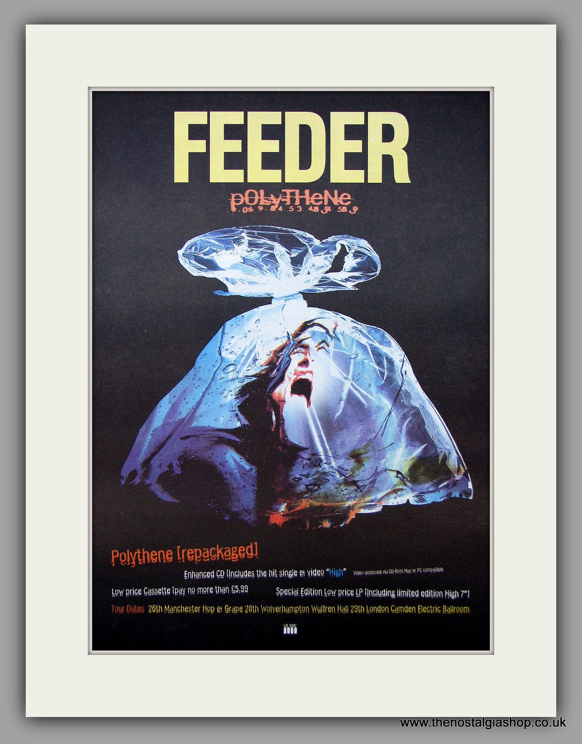 Feeder - Polythene. Original Vintage Advert 1997 (ref AD10755