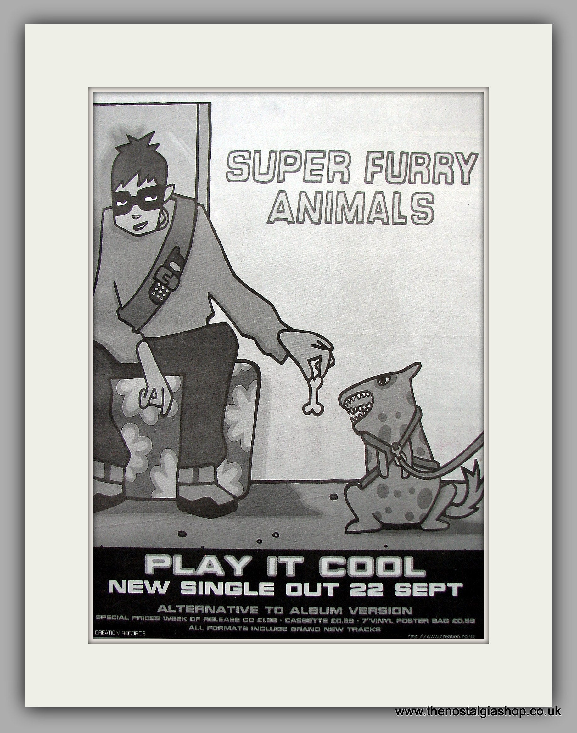 Super Furry Animals. Play It Cool. Original Vintage Advert 1997