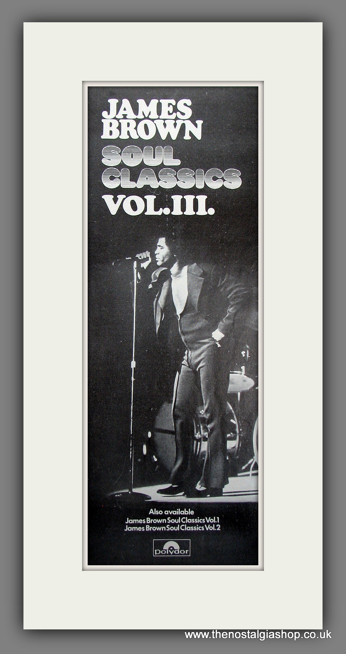 James Brown. Soul Classics Vol III. 1975 Original Advert (ref AD55994)