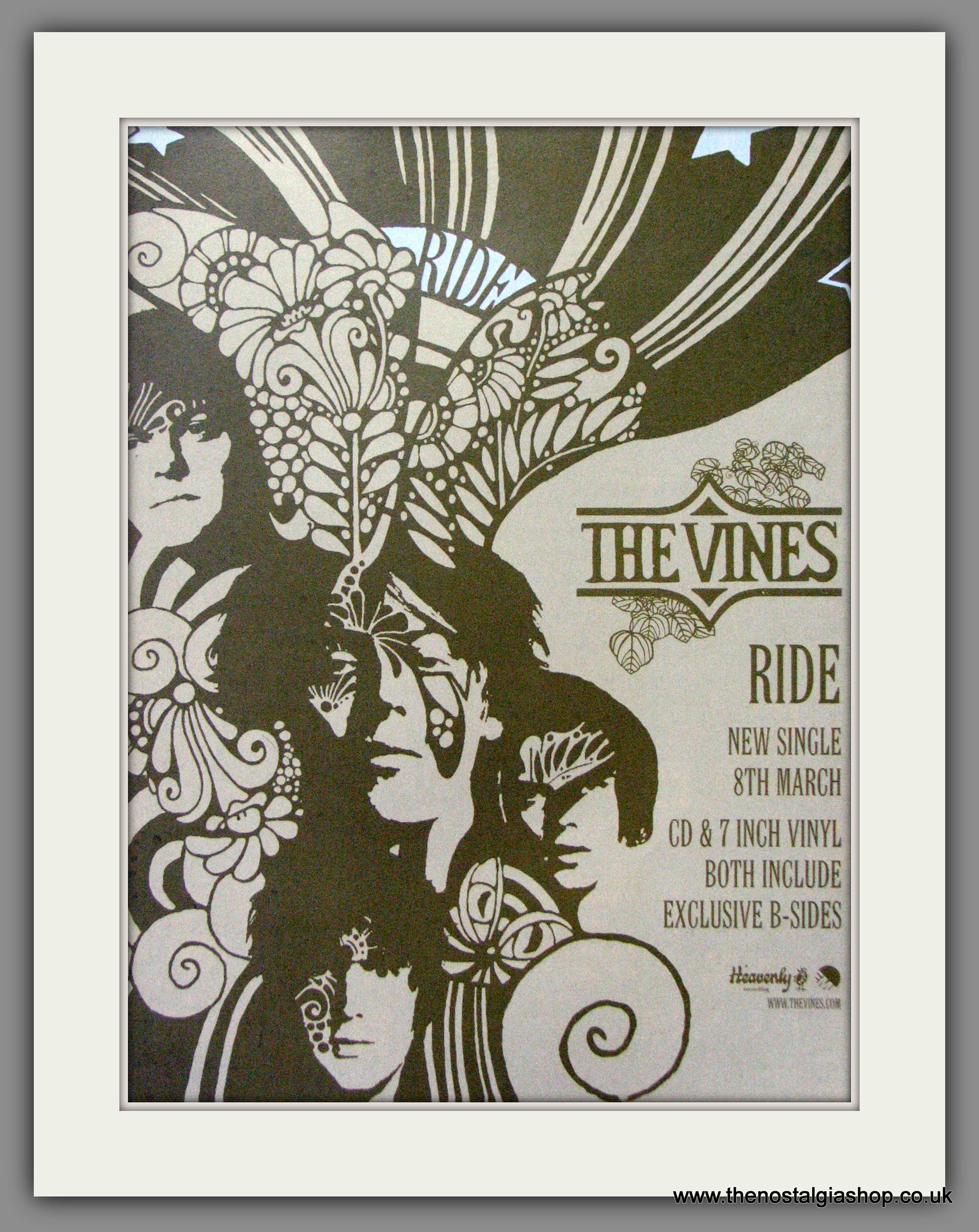 Vines The Ride. 2004 Original Advert ref AD53322 The