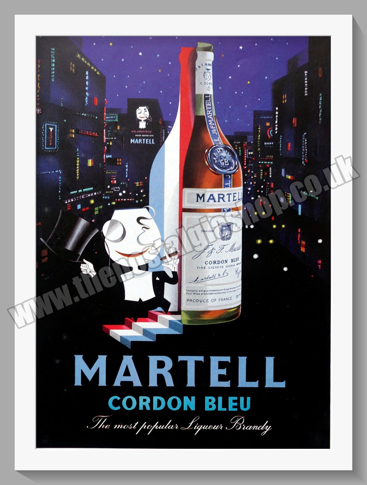 Martell Cordon Bleu. Original Advert 1957 (ref AD300228