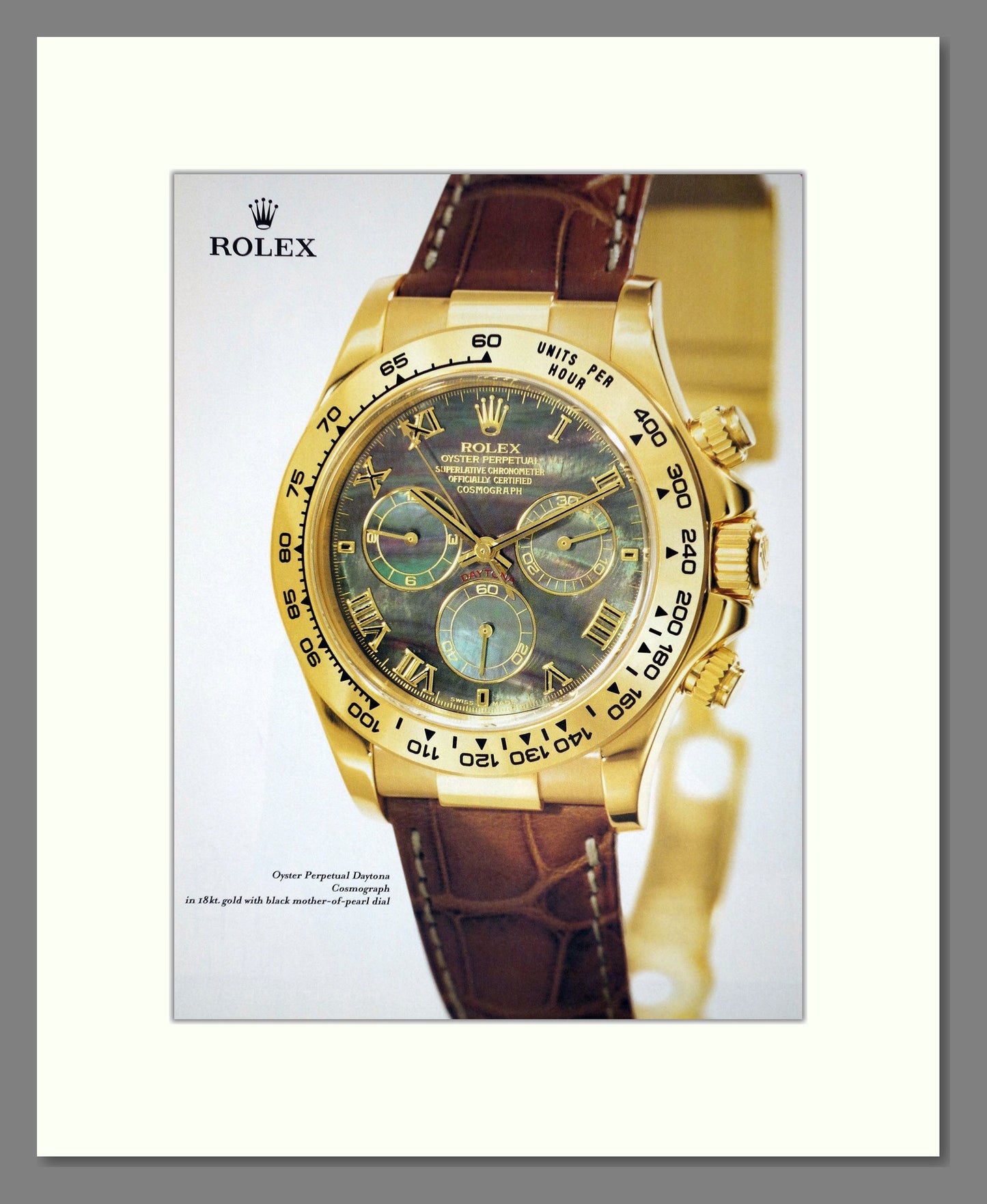 Rolex Oyster Perpetual Daytona. Original Advert 2003 (ref AD63134)