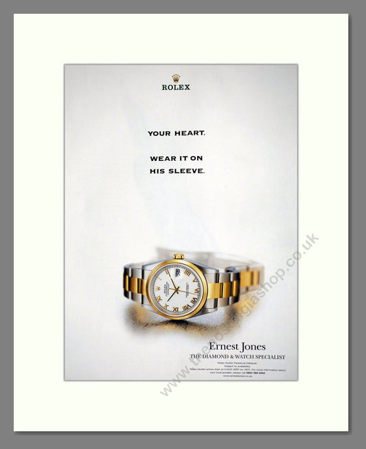 Rolex Oyster Perpetual Date-Just. Original Advert 2001 (ref AD63135)