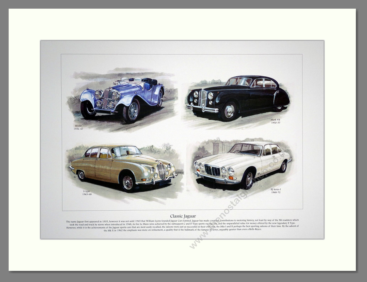 Jaguar Classics    Mounted Print