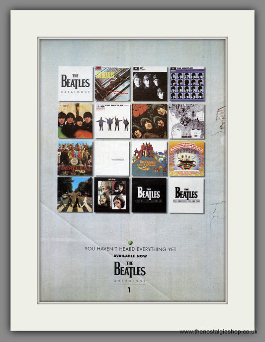 Beatles (The) Anthology. Original Advert 1996 (ref AD15618)