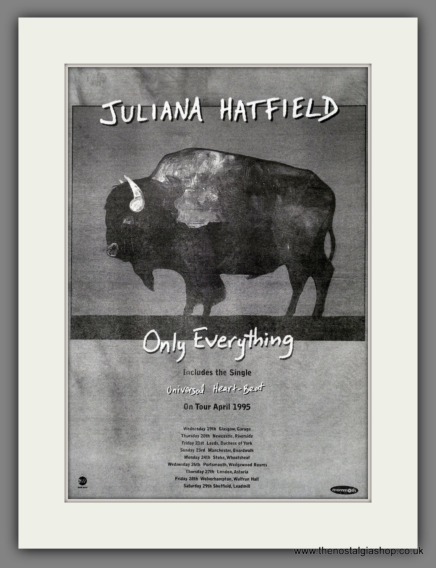 Juliana Hatfield Only Everything. Original Advert 1995 (ref AD15624)