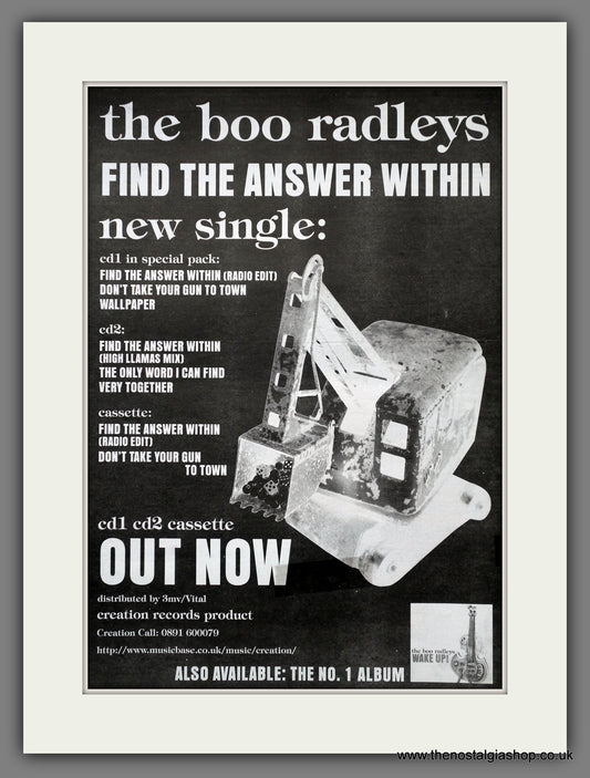 Boo Radleys (The) Find The Answer Within. Original Advert 1995 (ref AD15629)