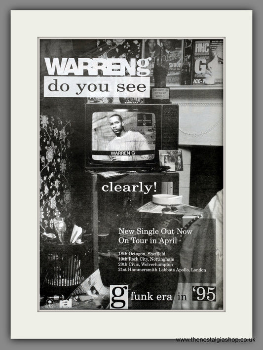 Warren G Do You See. Original Advert 1995 (ref AD15636)