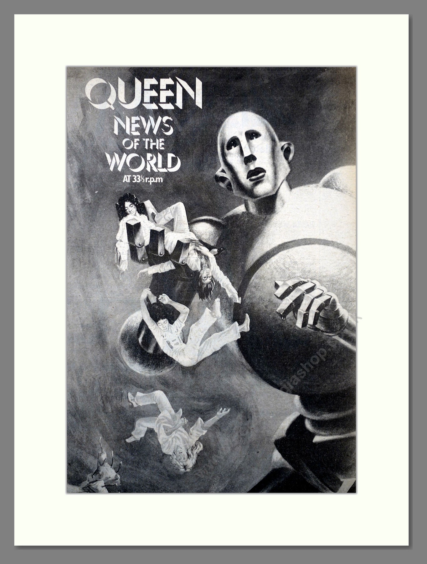 Queen News Of The World 1977 Large Original Advert (ref AD15648)