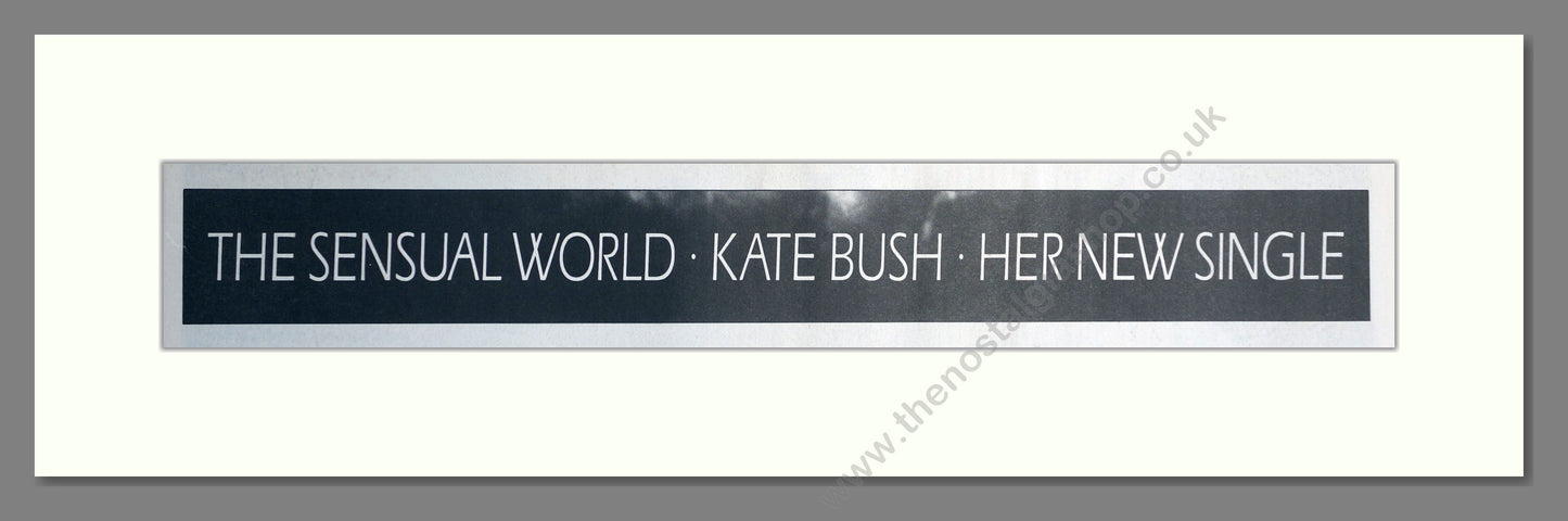 Kate Bush. The Sensual World. Original Double Advert 1989 (ref AD15732)