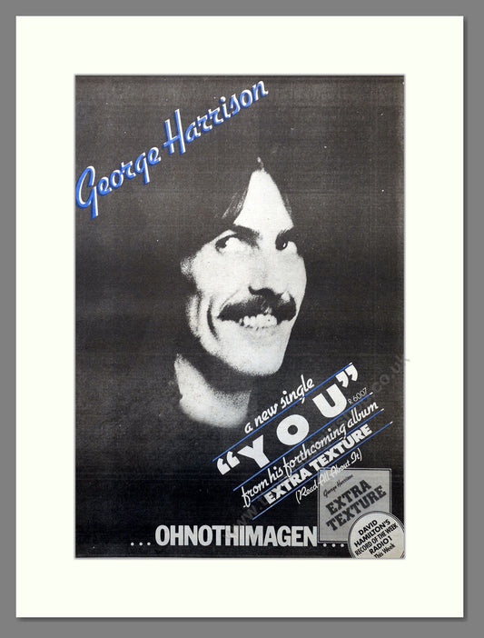 George Harrison. You. Vintage Advert 1975 (ref AD15666)