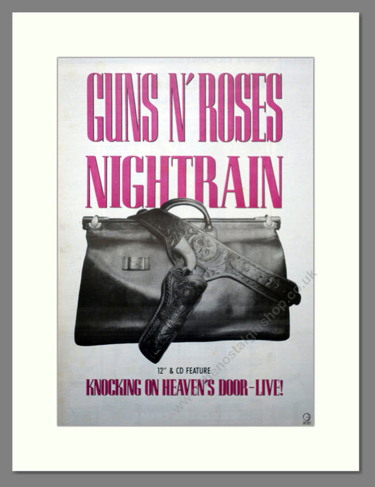 Guns N' Roses Nightrain. Original Vintage Advert 1989 (ref AD15672)