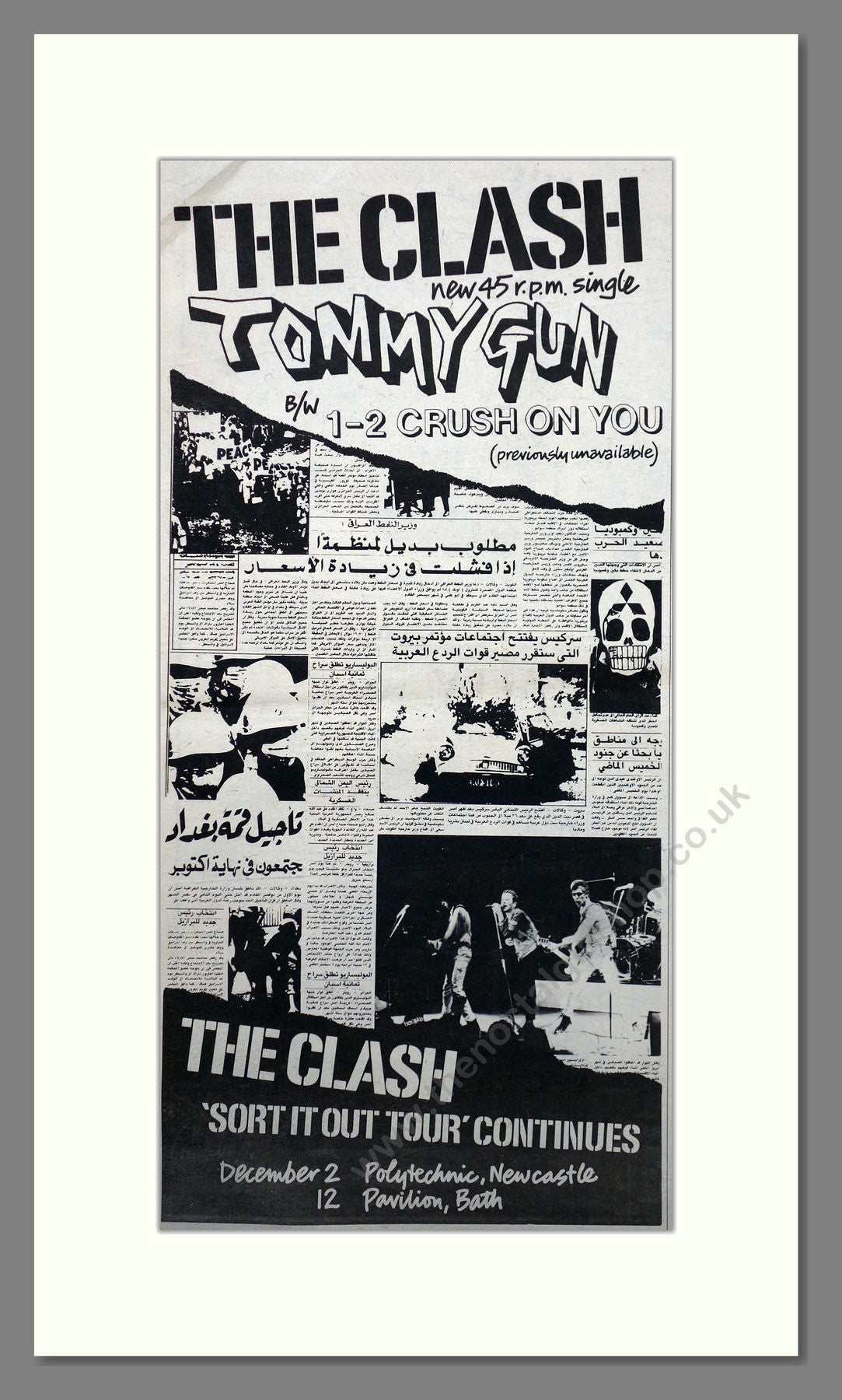 Clash (The) Tommy Gun. Original Advert 1978 (ref AD15681)