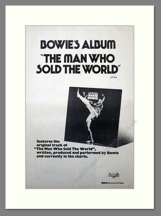 David Bowie. The Man Who Sold The World. Original Advert 1974 (ref AD15715)