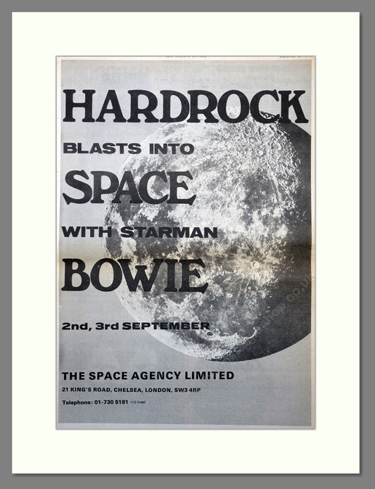 David Bowie. Starman Bowie. Original Advert 1972 (ref AD15714)