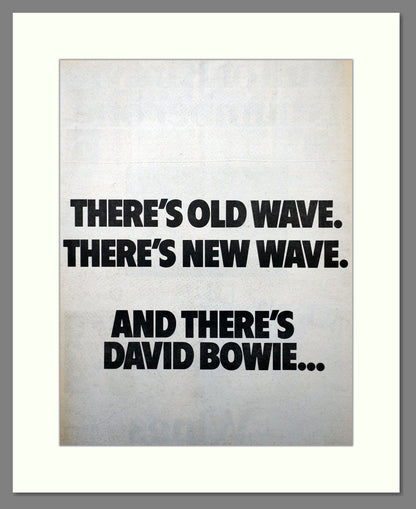 David Bowie. Original Double Advert 1977 (ref AD15717)