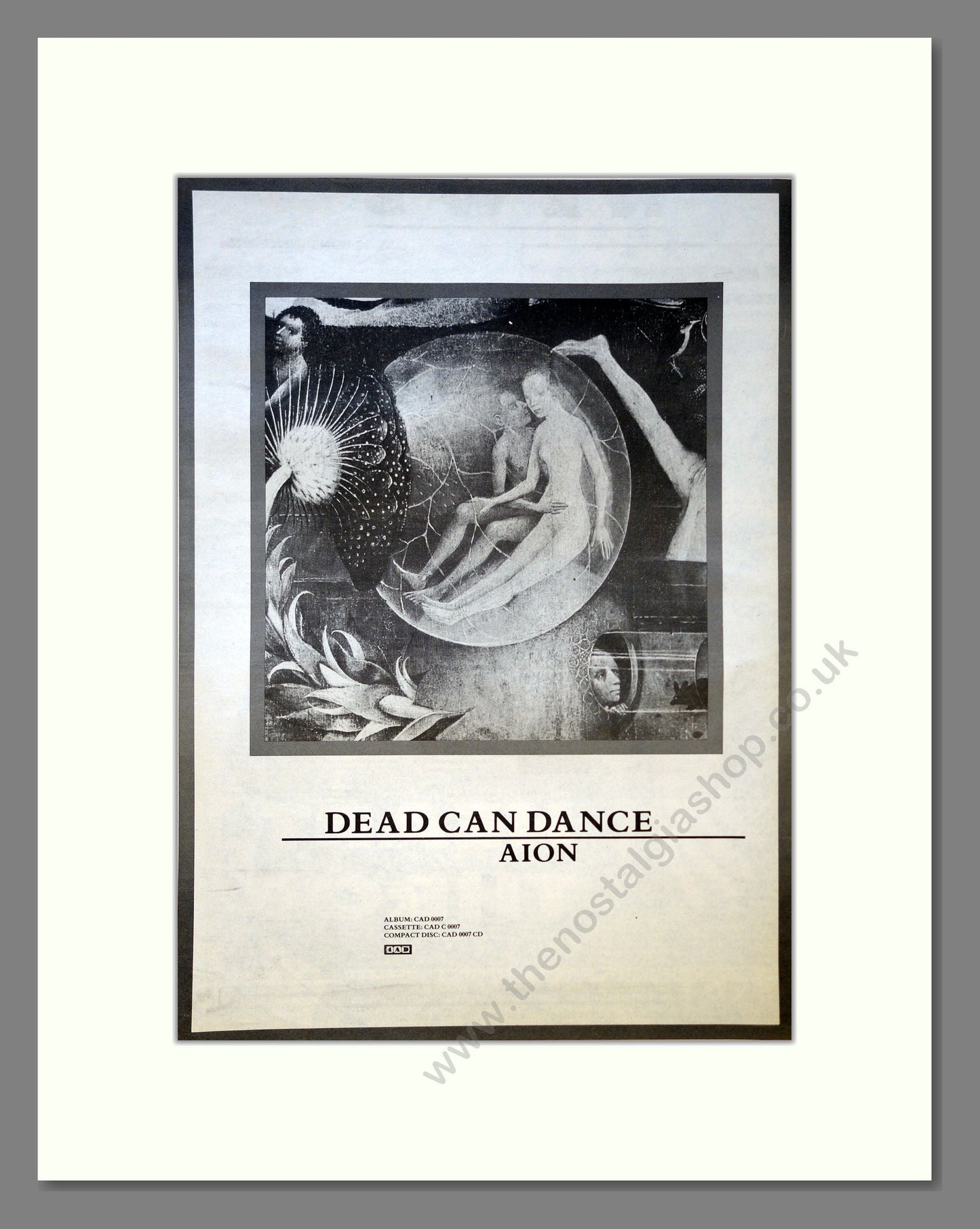 Dead Can Dance - Aion. Vintage Advert 1990 (ref AD18072)