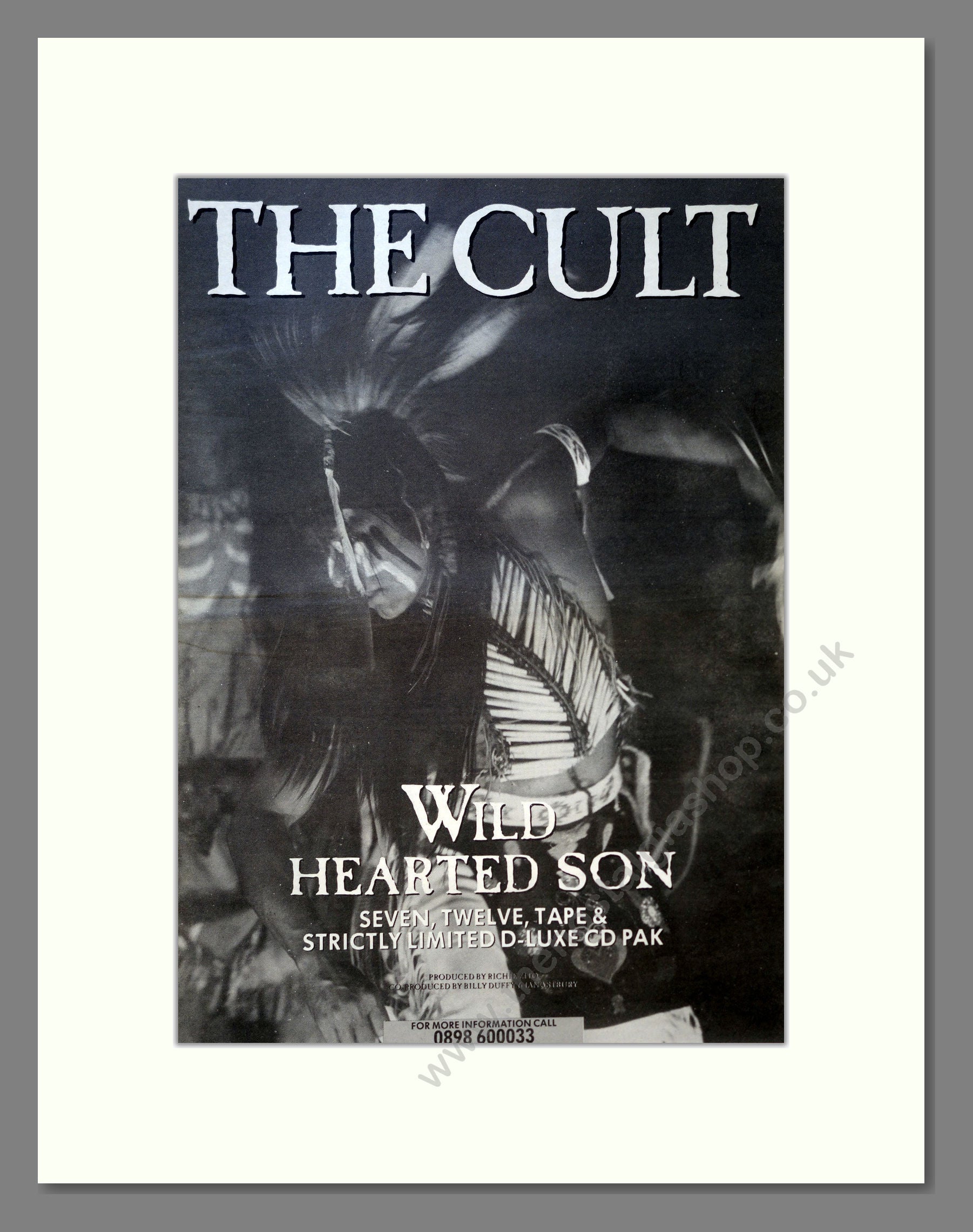 Cult (The) - Wild Hearted Son. Vintage Advert 1991 (ref AD18080)