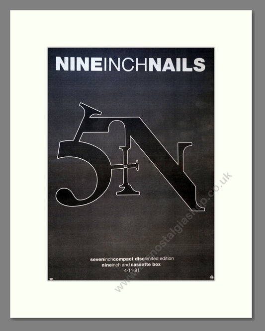 Nine Inch Nails - Sin. Vintage Advert 1991 (ref AD18087)