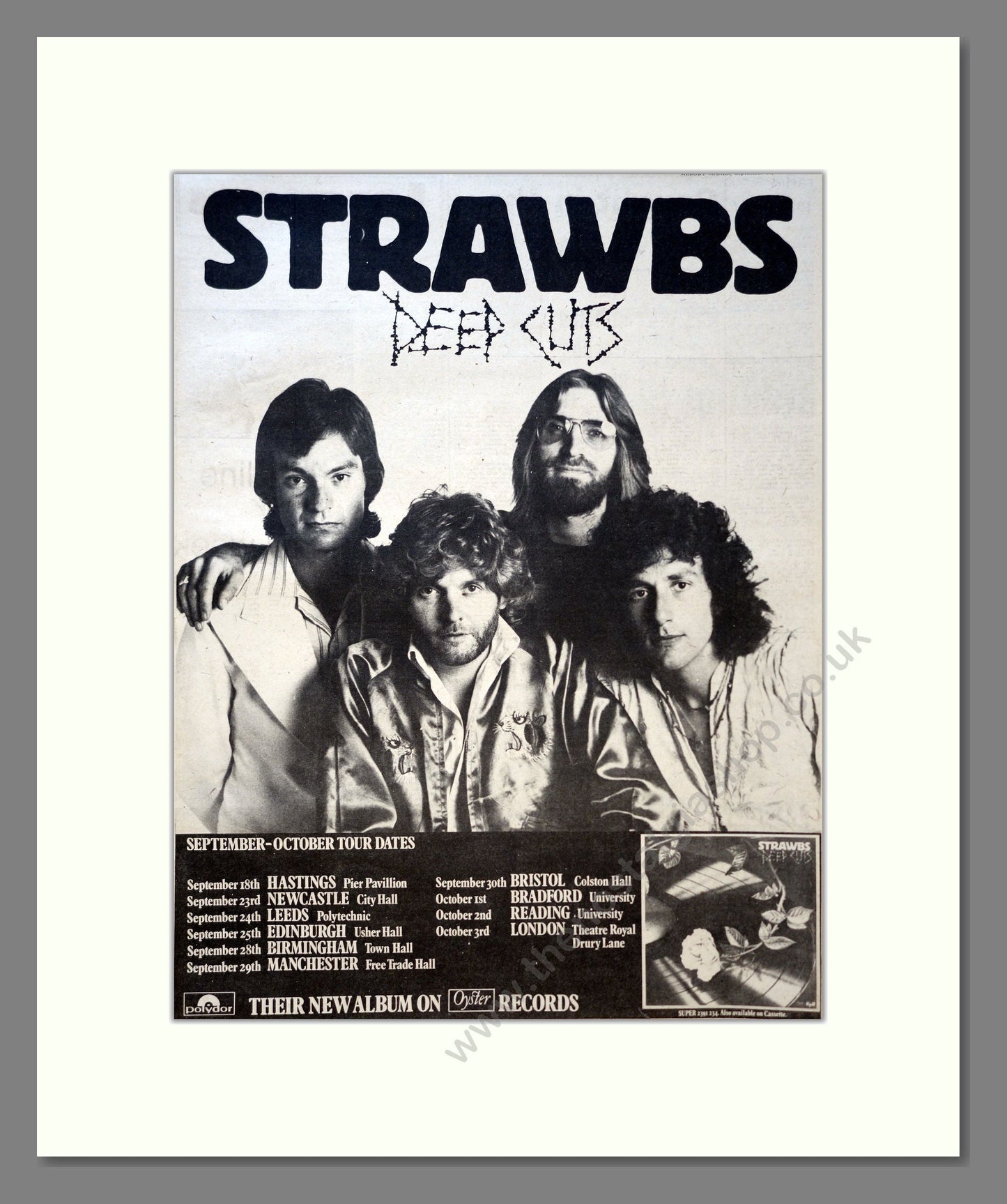 Strawbs - Deep Cuts. Vintage Advert 1976 (ref AD18108)