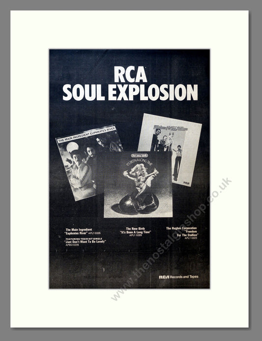 Various Artists - RCA Soul Explosion. Vintage Advert 1974 (ref AD18227)