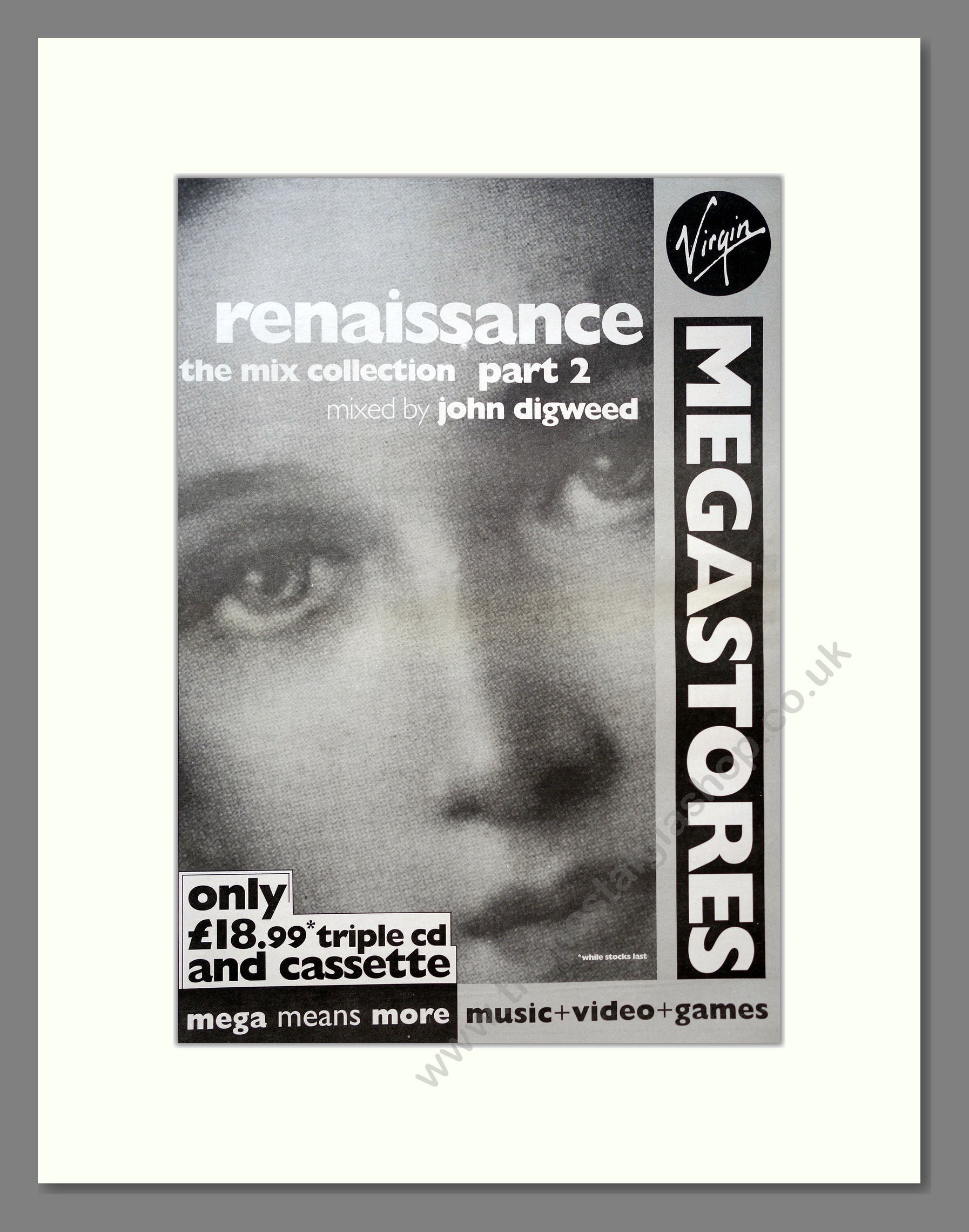 Renaissance - Mix Collection Part 2. Vintage Advert 1995 (ref AD18243)