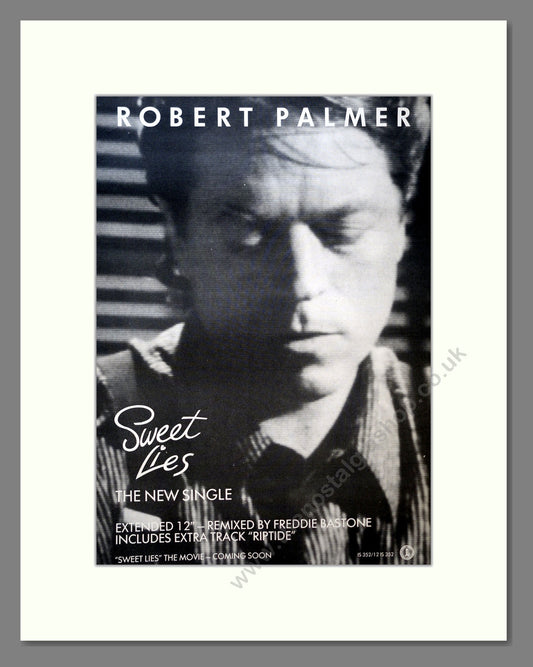 Robert Palmer - Sweet Lies. Vintage Advert 1988 (ref AD18255)