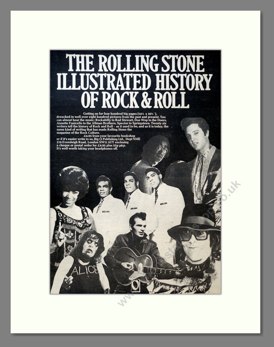 Various Artists - Rolling Stone Illustrated History. Vintage Advert 1977 (ref AD18264)