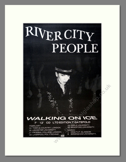 River City People - Walking On Ice. Vintage Advert 1990 (ref AD18278)