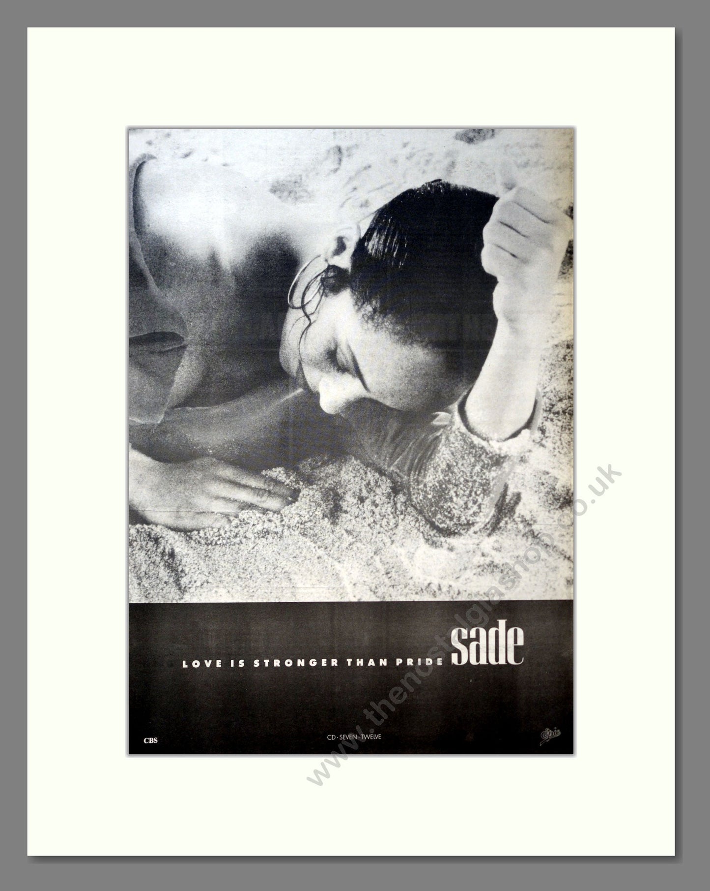 Sade - Love Is Stronger Than Pride. Vintage Advert 1988 (ref AD18319)