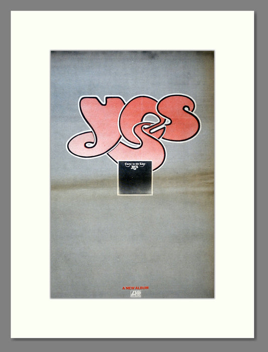 Yes - Close To The Edge. Vintage Advert 1972 (ref AD18438)