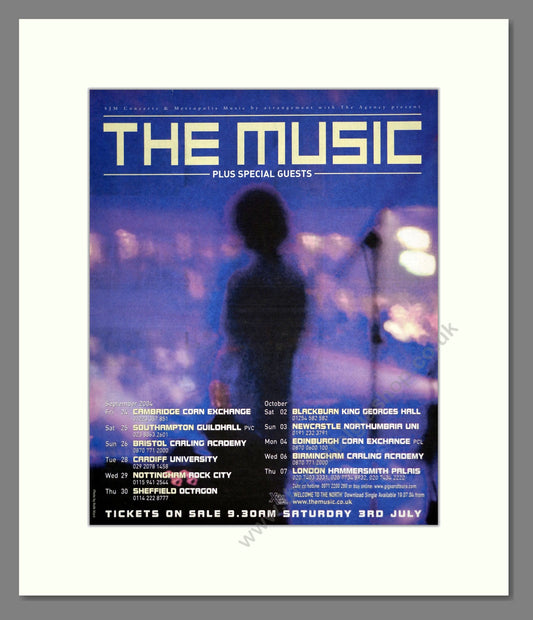 Music (The) - UK Tour. Vintage Advert 2004 (ref AD301974)