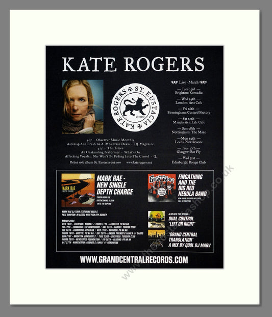 Kate Rogers - St Eustacia. Vintage Advert 2004 (ref AD301983)