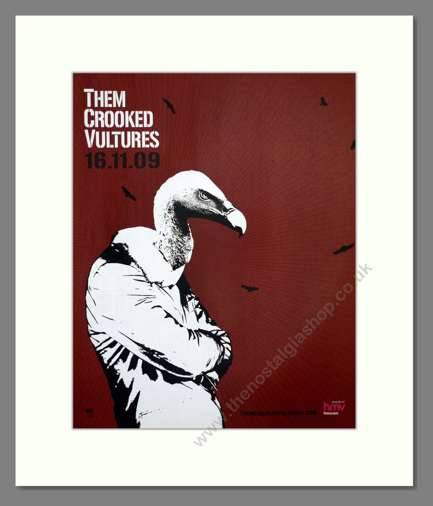 Them Crooked Vultures - Debut Album. Vintage Advert 2009 (ref AD302028)